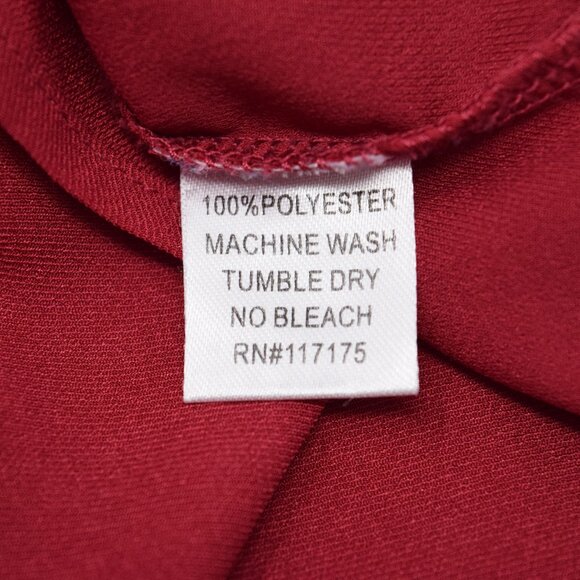 Kenar Tank Top Women Medium Cranberry Red Back Zipper Casual Layering Semi-Sheer - Picture 5 of 7